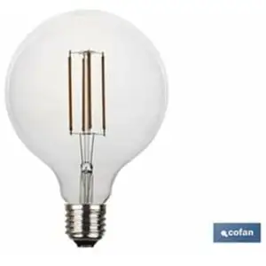 COFAN Ampoule Led Globe Transparente E27 4w 380lm 2700k pas cher