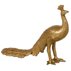 Comparateur de prix : BigBuy Home Figurine décorative 26 x 7 x 19 cm Doré Paon