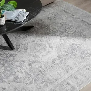 BigBuy Home Tapis 80 x 150 cm Gris Polyester Coton pas cher