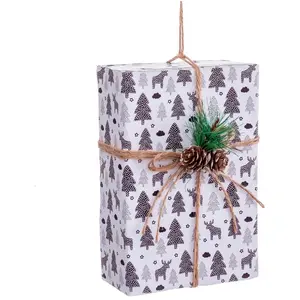 WADIGA Décoration de Noël à Suspendre cadeau Cerfs - 18x11x5cm