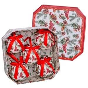 Juinsa Boules de Noël Multicouleur Papier Polyfoam 7,5 x 7,5 x 7,5 cm (5 Unités)Vendu paramazon