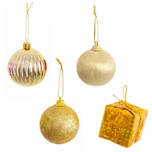 Juinsa SET 20 BOLAS ADORNOS ORO MALETÍN 29X23 pas cher