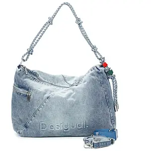 Sac bandoulière femme Desigual Half Logo Leiria 2.0 Bleu TU 26SAXD27-5005