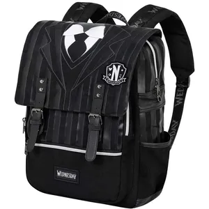 Karactermania Wednesday Mercredi Uniform Sac à dos Oxford, Noir pas cher