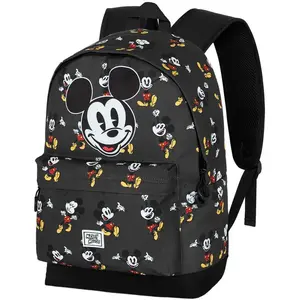Disney Mickey Mouse Looks-Sac à Dos HS Plus, Noir, 30 x 44 cm, Capacité 23 L