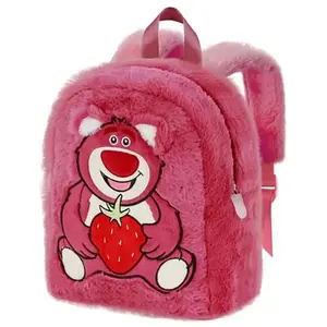 Disney Ours Lotso Strawberry-Sac à dos Plush, Rose