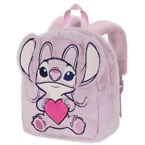 Disney Lilo et Stitch Angel Heart-Sac à dos Plush, Rose