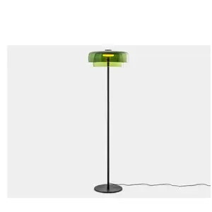 Comparateur de prix : LEDsC4 LEVELS-Lampadaire LED 2 diffuseurs Acier/Verre dimmable H145cm