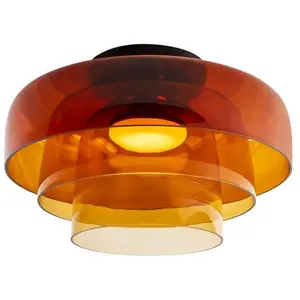 LEDsC4 LEVELS-Plafonnier LED 3 diffuseurs Verre dimmable Ø42cm