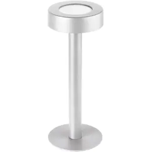 LEDS-C4 Lampe à poser LED rechargeable Orbit, blanc, acier, Touch-DimVendu parluminaire