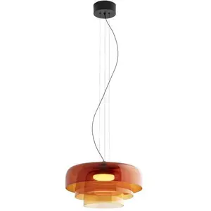 LEDsC4 LEVELS-Suspension LED Verre 3 diffuseurs Ø42cm pas cher
