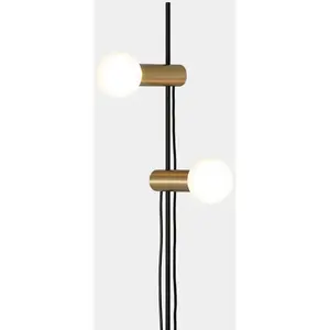 LEDS-C4 Nude Double lampadaire E27 doré/noir pas cher
