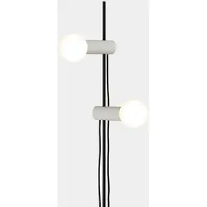 LEDS-C4 Nude Double lampadaire E27 gris/noir pas cher