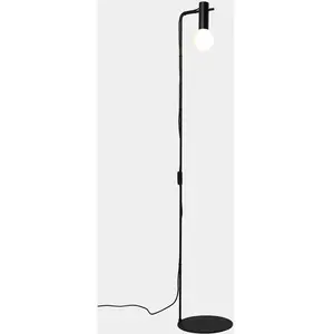LEDS-C4 Nude Single Curved lampadaire noir