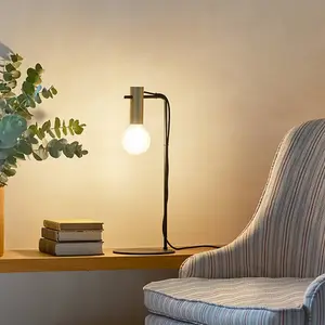 LEDS-C4 Nude Curved lampe à poser E27 dorée/noire pas cher