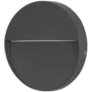 Comparateur de prix : Encastrés De Mur Ip65 Nod Round Led 2.6W 3000K Noir 128Lm - Forlight