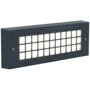 Applique d'extérieur rectangulaire Netz avec lumière LED blanc chaud 3...