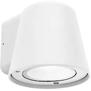 Applique murale Cone pour extérieur pour ampoule GU10 en blancVendu paramazon