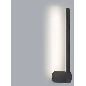 Forlight Passeggio nova aplique exterior en negro con led blanco neutro 4000k pas cher