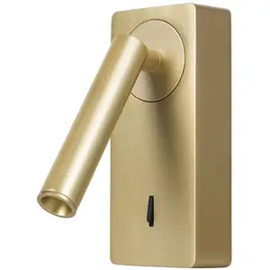 Applique murale LED Forlight Colo, doré, aluminium, hauteur 14 cm pas cher