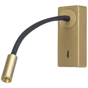 Forlight Applique murale LED Mine, doré, aluminium, hauteur 14 cm pas cher