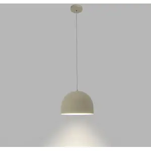 Forlight Lampe à suspendre Fres, beige, acier, Ø 30 cm pas cher