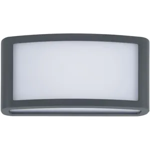 Applique d'extérieur noire Zenitha avec LED blanc chaud 3000K