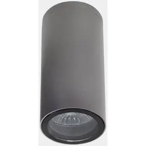 LEDS-C4, plafonnier d'extérieur Eko, gris, Ø 6 cm, aluminiumVendu parluminaire