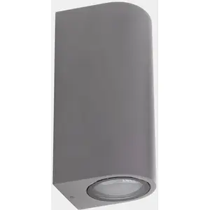 Comparateur de prix : Applique d'extérieur LEDS-C4 Eko Double, gris, largeur 7 cm, aluminium