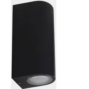 Comparateur de prix : LEDS-C4 Applique d'extérieur Eko Double, noir, largeur 7 cm, aluminium