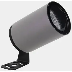 Projecteur d'extérieur LEDS-C4 Eko, gris, hauteur 15,7 cm, aluminium