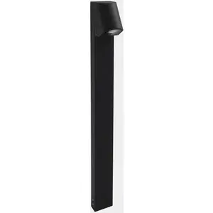 LEDS-C4 Borne lumineuse Eko Inclined, noire, hauteur 80 cm, aluminiumVendu parluminaire