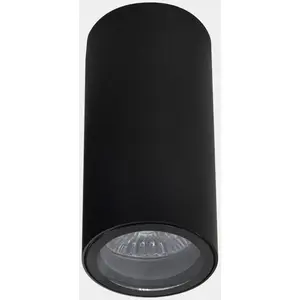 LEDS-C4, plafonnier d'extérieur Eko, noir, Ø 6 cm, aluminiumVendu parluminaire
