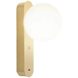 LEDS-C4 Applique murale LED Perlina, USB, doré, 5,1 cm pas cher
