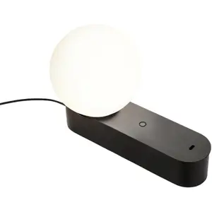 LEDS-C4 Lampe à poser LED Perlina, noir, longueur 22,8 cm pas cher