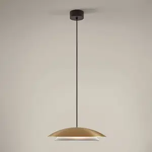 LEDS-C4 Noway Big dimmable, décentrée, doré matVendu parluminaire