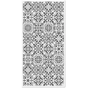 Home and Living Tapis vinyle carreaux ciments triana gris 100x140cm pas cher