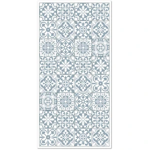 Home and Living Tapis vinyle carreaux ciments triana bleu 60x110cm pas cher