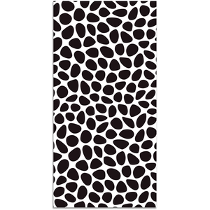 Home and Living Tapis vinyle motif pavée noir 120x160cm pas cher