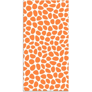 Home and Living Tapis vinyle motif pavée orange 140x200cm pas cher