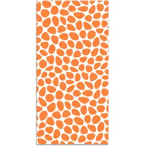 Home and Living Tapis vinyle motif pavée orange 120x160cm pas cher