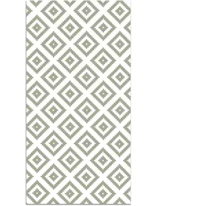 Home and Living Tapis vinyle carrés verts 120x160cm pas cher