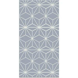 Panorama Tapis vinyle lignes d'étoiles bleus 120x160cm pas cher