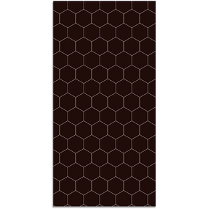 Comparateur de prix : Panorama Tapis vinyle mosaïque hexagones noir 60x110cm