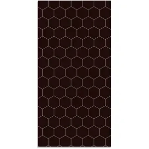 Comparateur de prix : Panorama Tapis Vinyle Cuisine Salon - Différentes Tailles - (Mosaïque Hexagones Verte 40x80 cm)