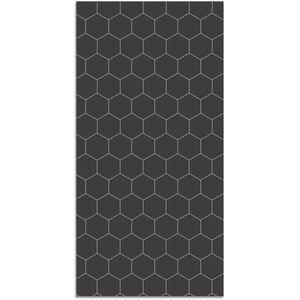 Home and Living Tapis vinyle mosaïque hexagones gris 60x200cm pas cher