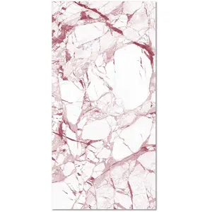 Home and Living Tapis vinyle marbre blanc et rose 160x230cm pas cher