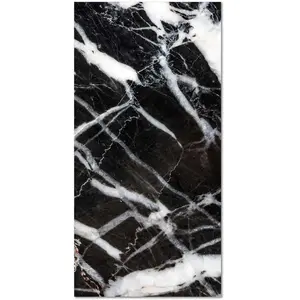 Home and Living Tapis vinyle marbre noir 120x160cm pas cher