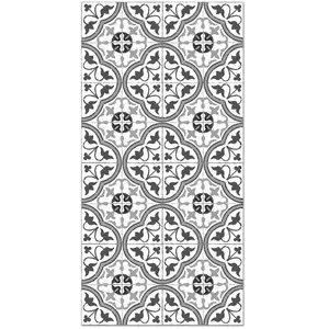 Comparateur de prix : Panorama Tapis vinyle carreaux ciments fleur gris 200x250cm