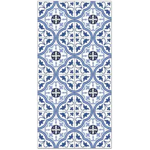 Comparateur de prix : Panorama Tapis vinyle carreaux ciments fleur bleu 40x80cm